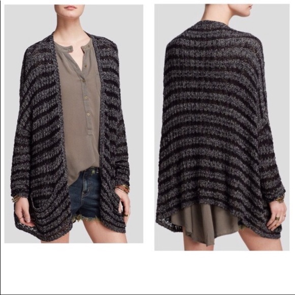 Free People Striped Knit Cardigan Sweater - Picture 3 of 5